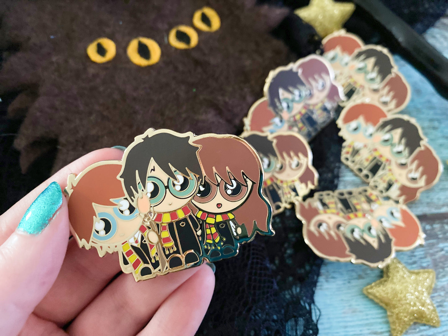 Golden Trio - Enamel Pin