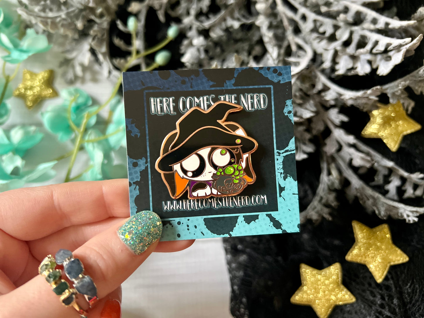 Witchy Bun - Enamel Pin