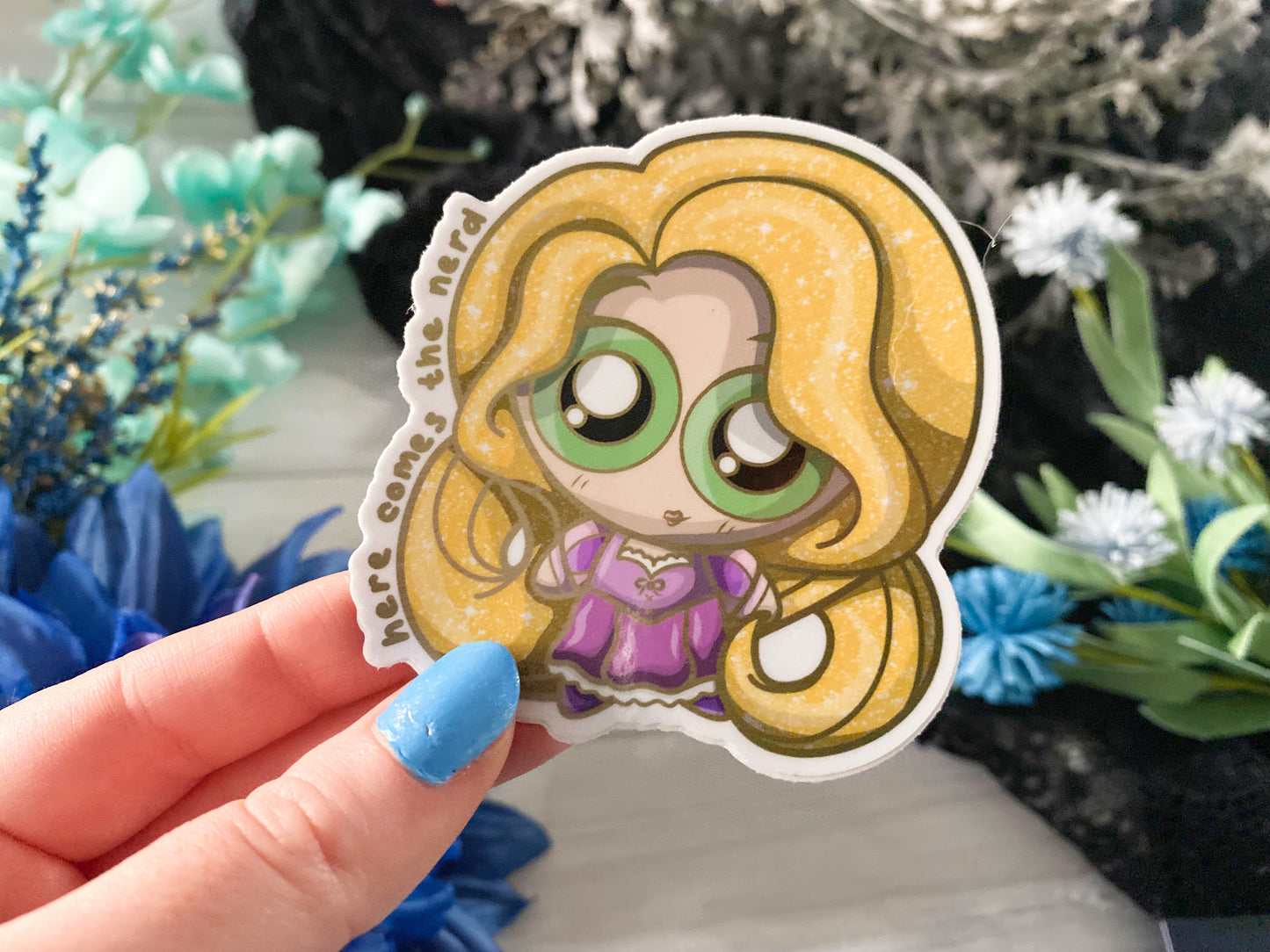 Long Haired Girl - Vinyl Sticker (FREEEEE Shipping!)