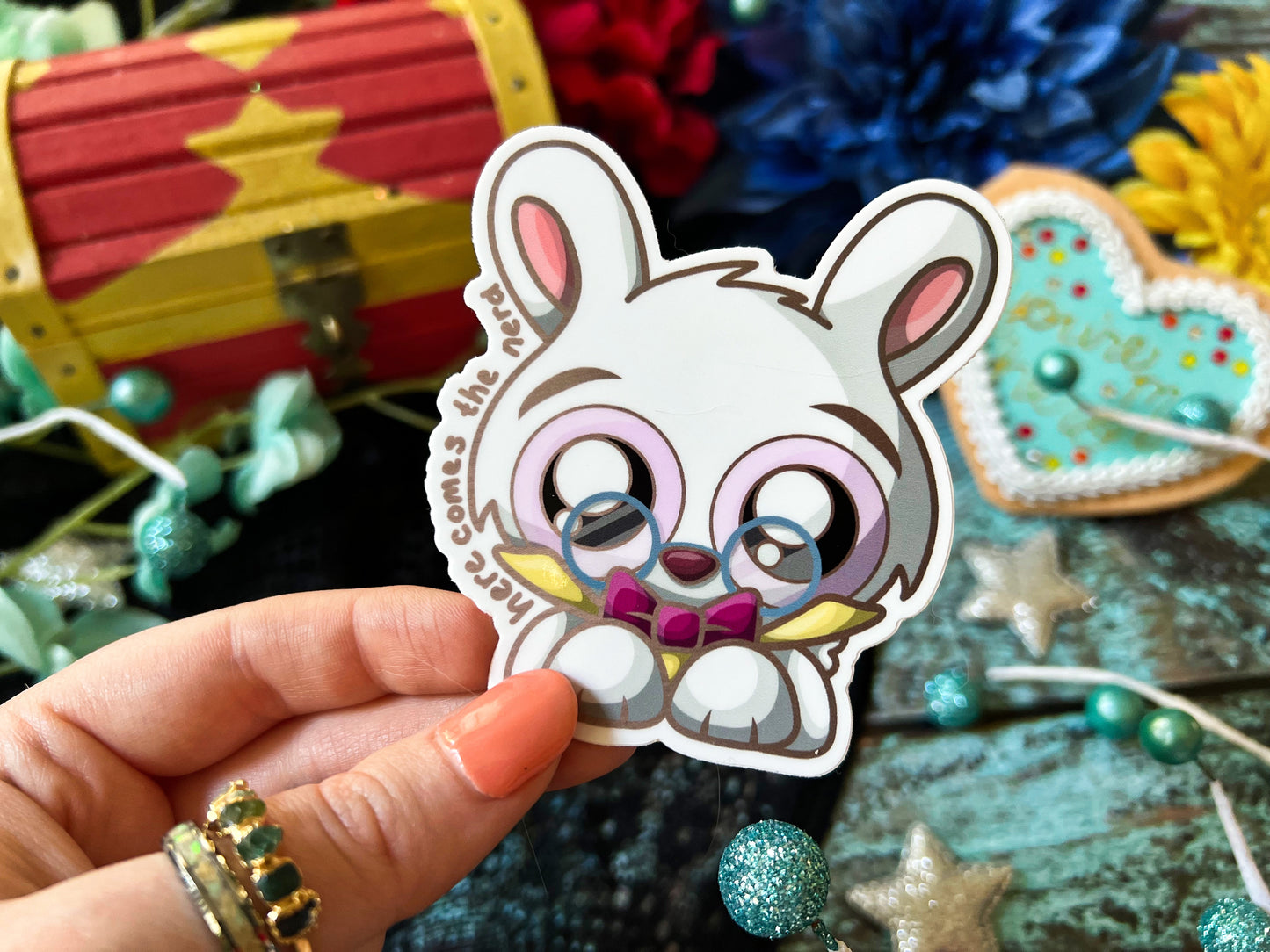 Timely Rabbit - Vinyl Sticker (FREEEEE Shipping!)