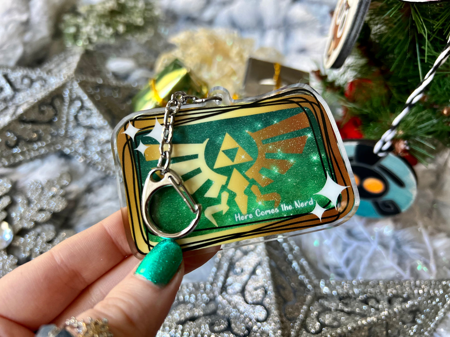 Three-Force Heroes - Acrylic Shaker Keychain including 3 Charms