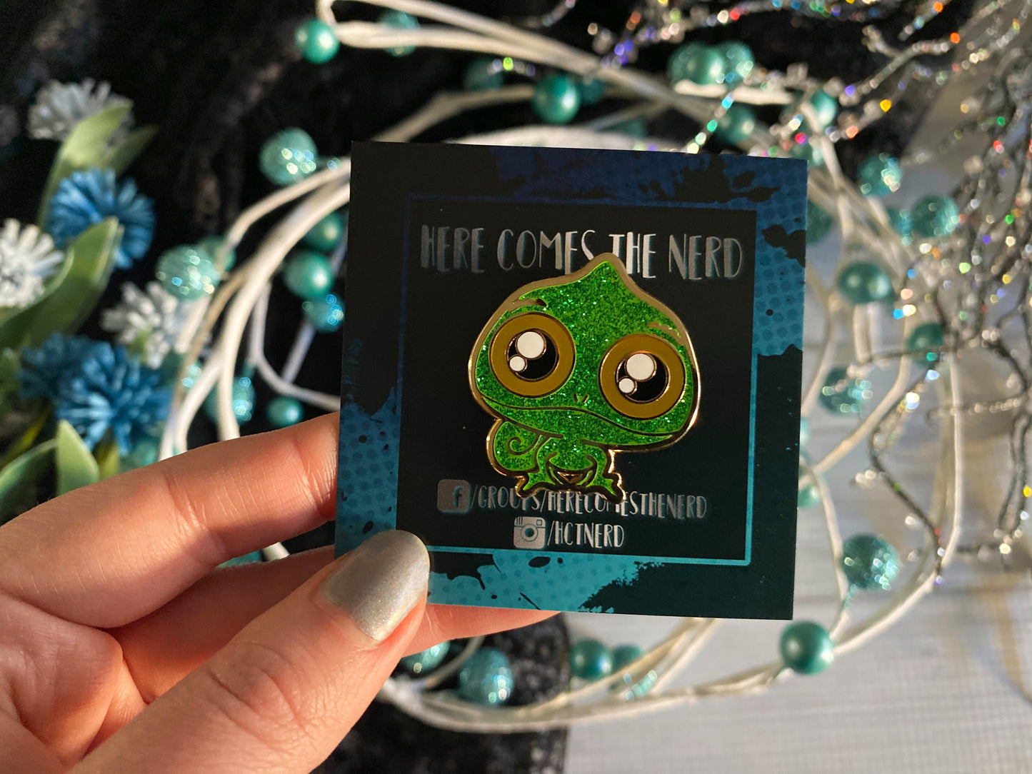 Happy Chameleon - Enamel Pin