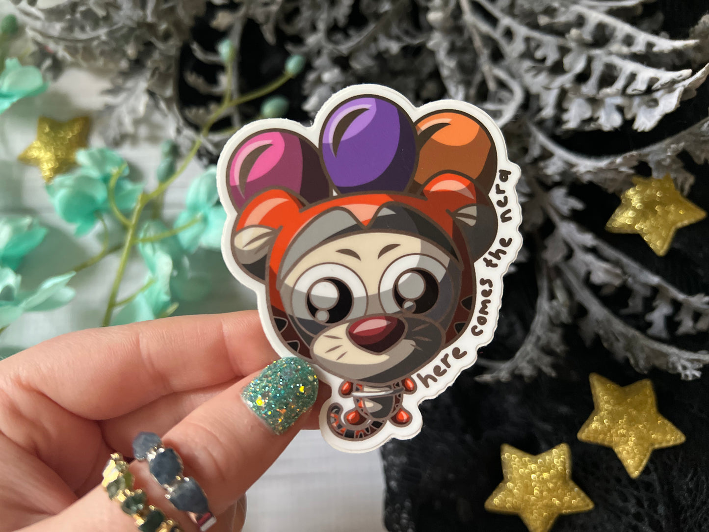 Balloon Tiger - Vinyl Sticker (FREEEEE Shipping!)