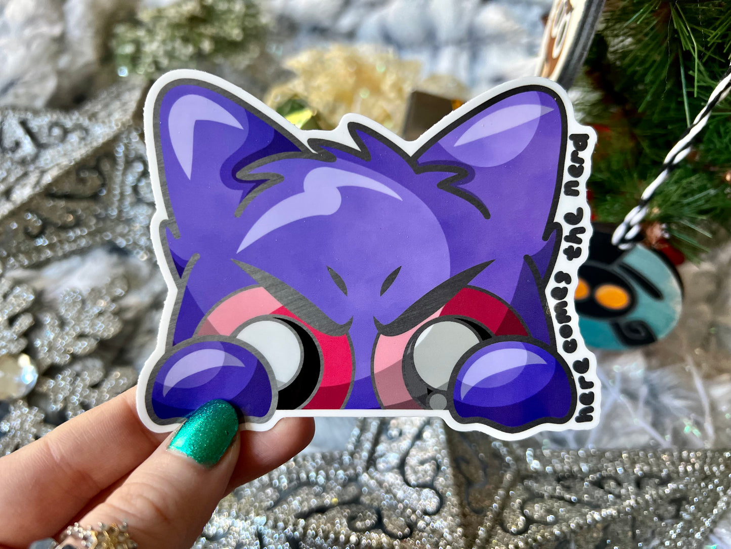 Ghost Jokester, Peek-a-Boo - Vinyl Sticker (FREEEEE Shipping!)