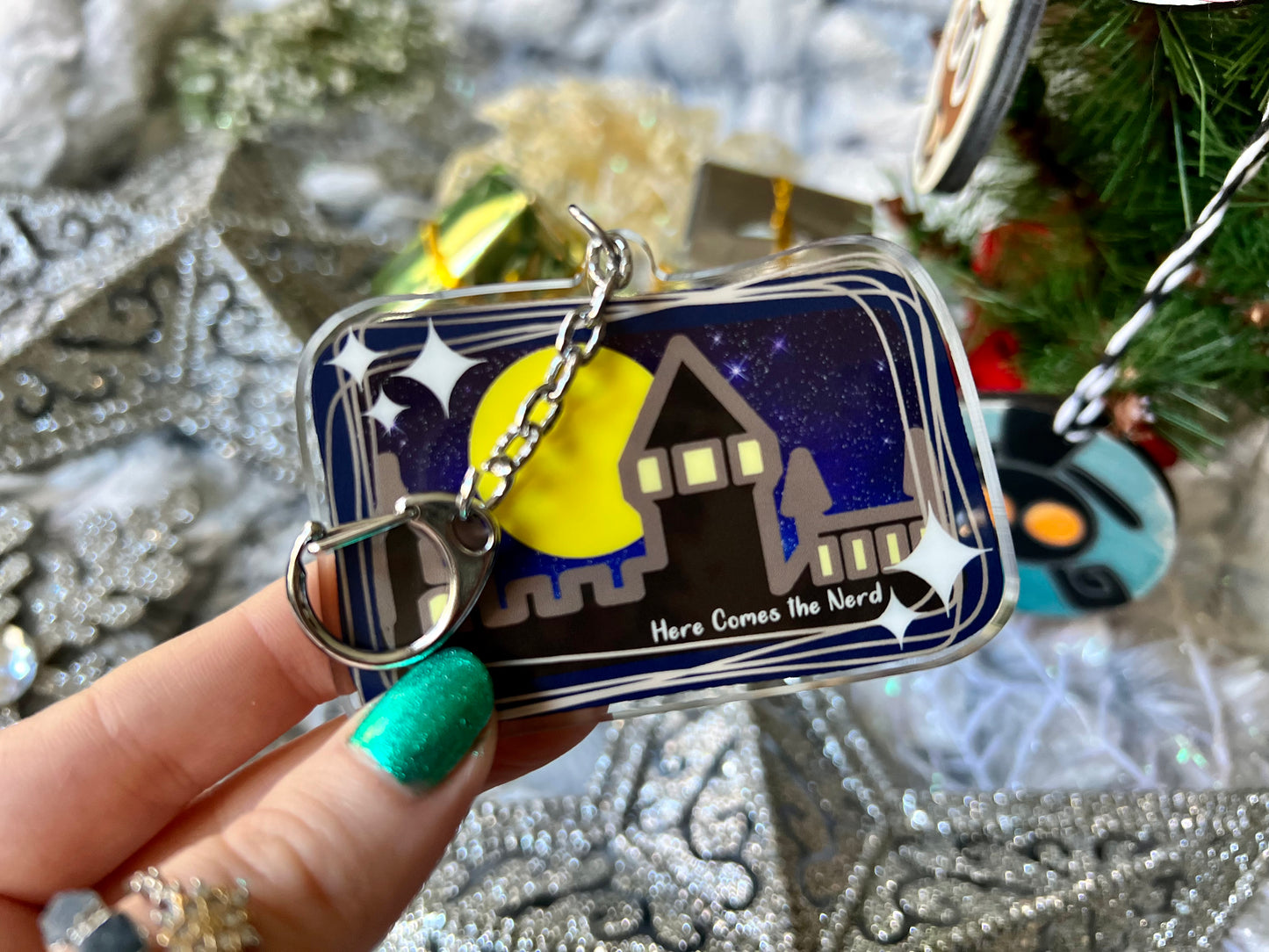 The Wizards - Acrylic Shaker Keychain including 3 Charms