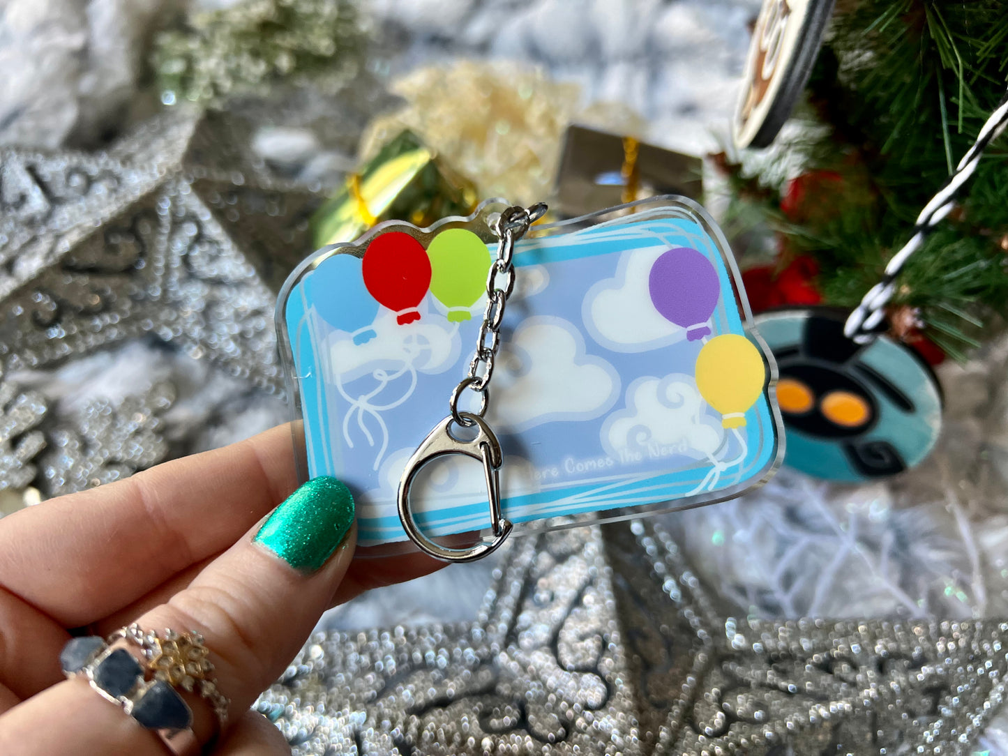 100 Acre Wood - Acrylic Shaker Keychain including 3 Charms