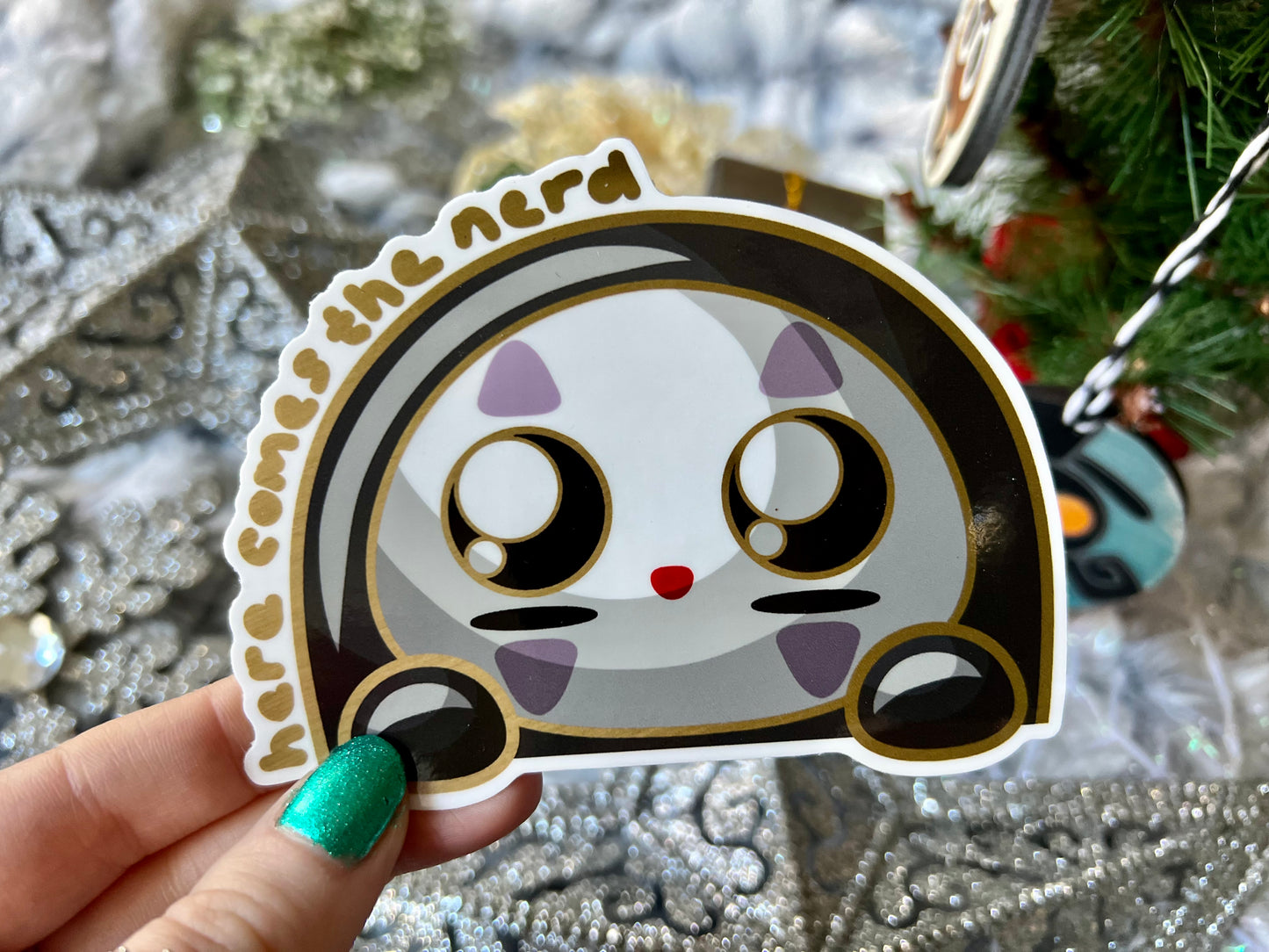 Missing Face, Peek-a-Boo - Vinyl Sticker (FREEEEE Shipping!)