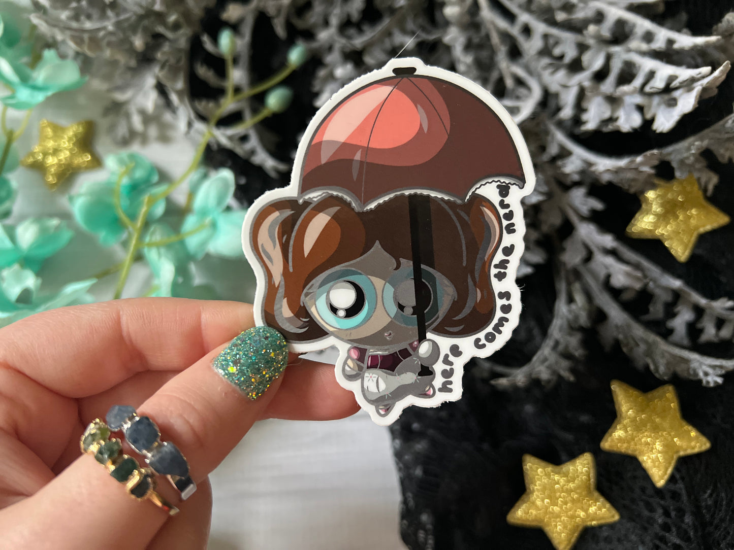 Parasol Girl - Vinyl Sticker (FREEEEE Shipping!)