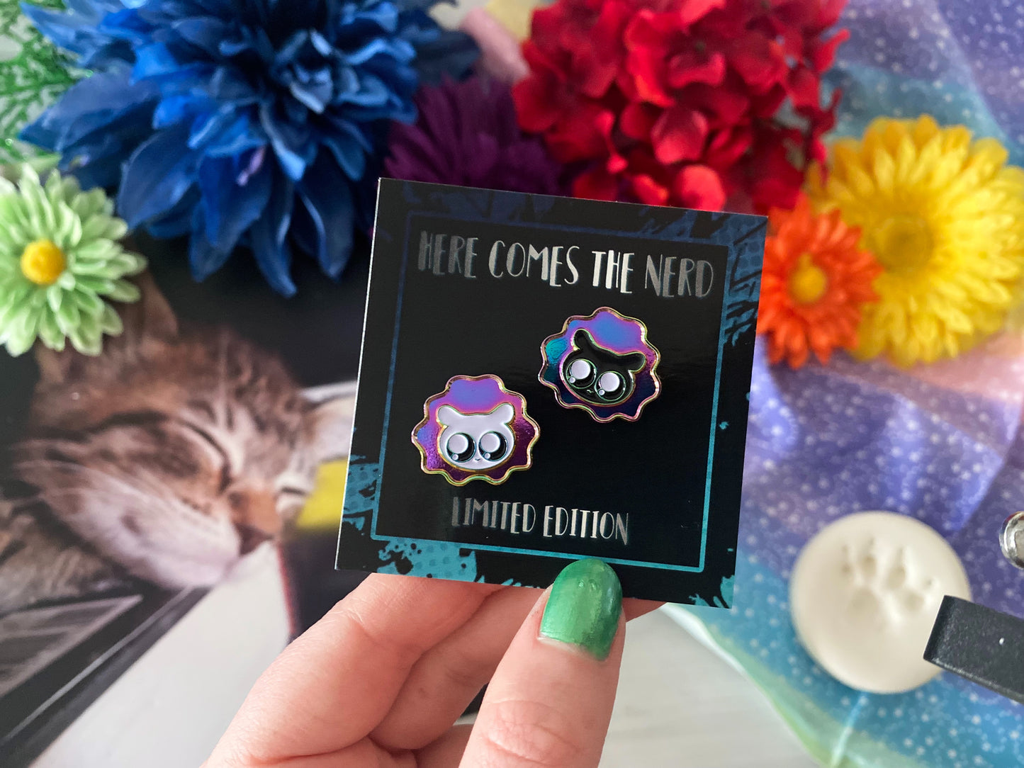 *Collectible* *MINI* Poofs (Rainbow) - 2 Enamel Pins