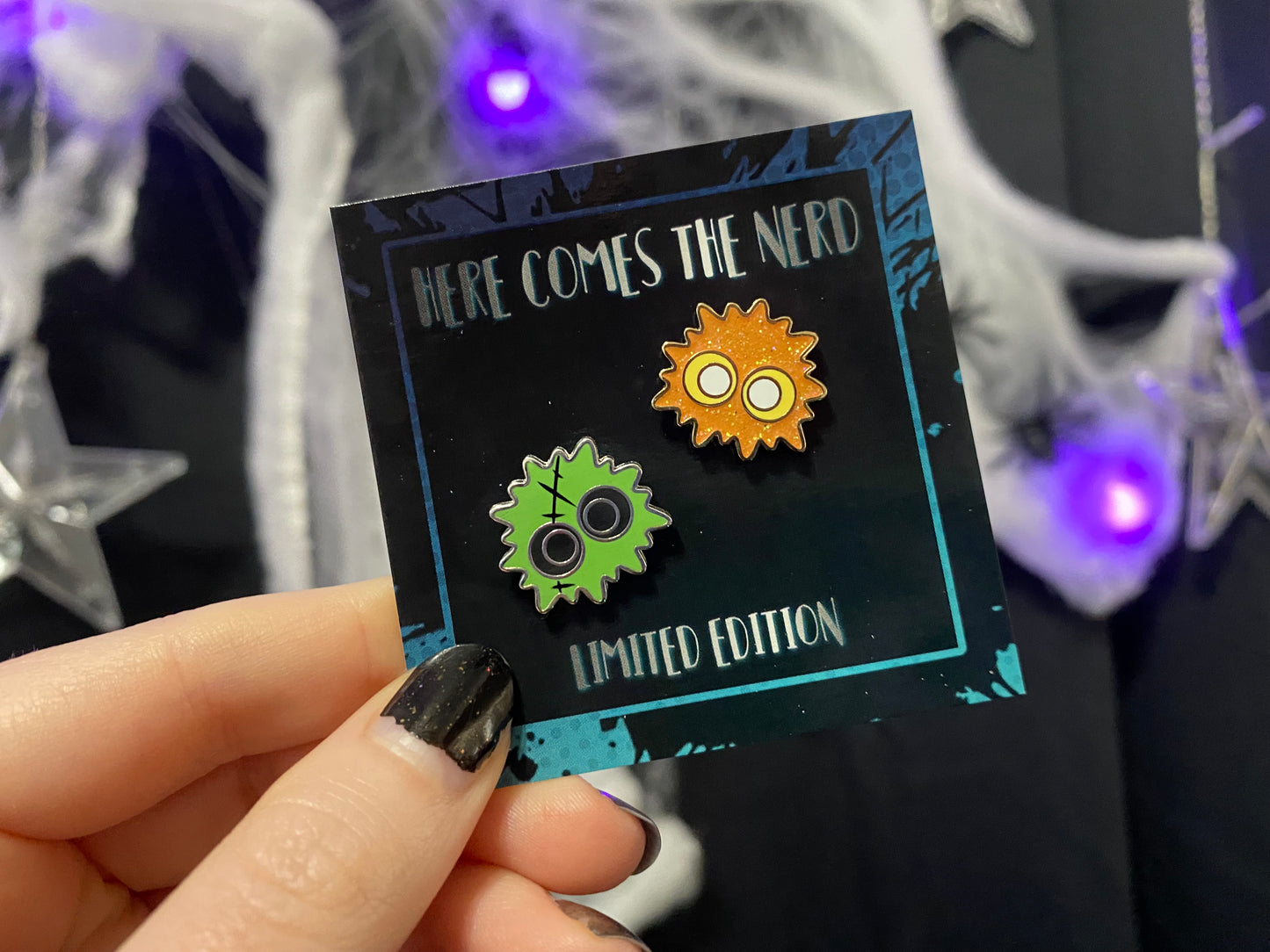 *Collectible* *MINI* Ink Blobs (Nightmare) - 2 Enamel Pins