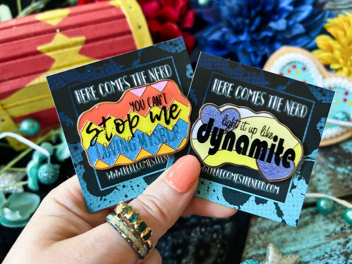 "You can't stop me loving myself" BTS Quote - Enamel Pin