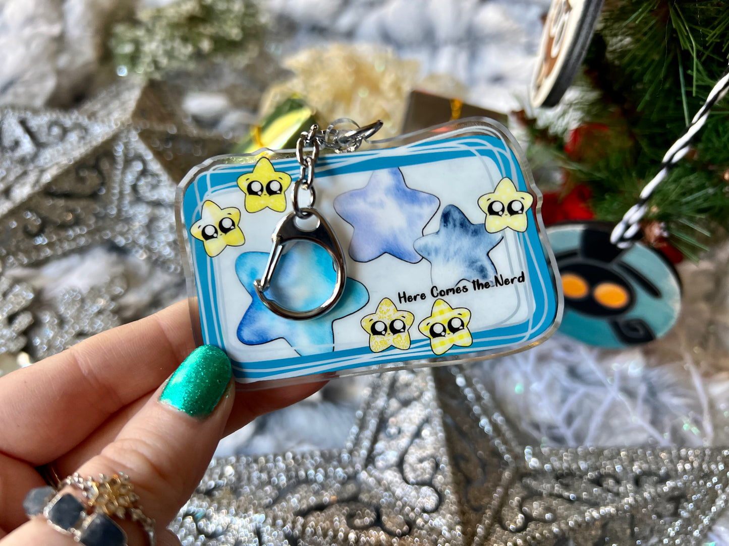 From the Stars Above* - Acrylic Shaker Keychain including 3 Charms