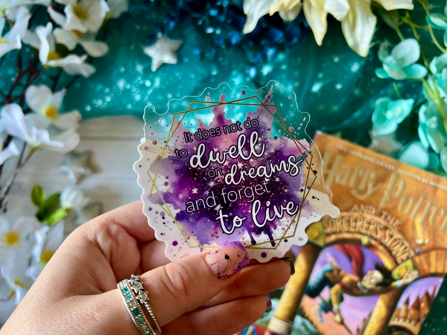 “Dwell on Dreams...” Quote - Transparent Sticker (FREEEEE Shipping!)