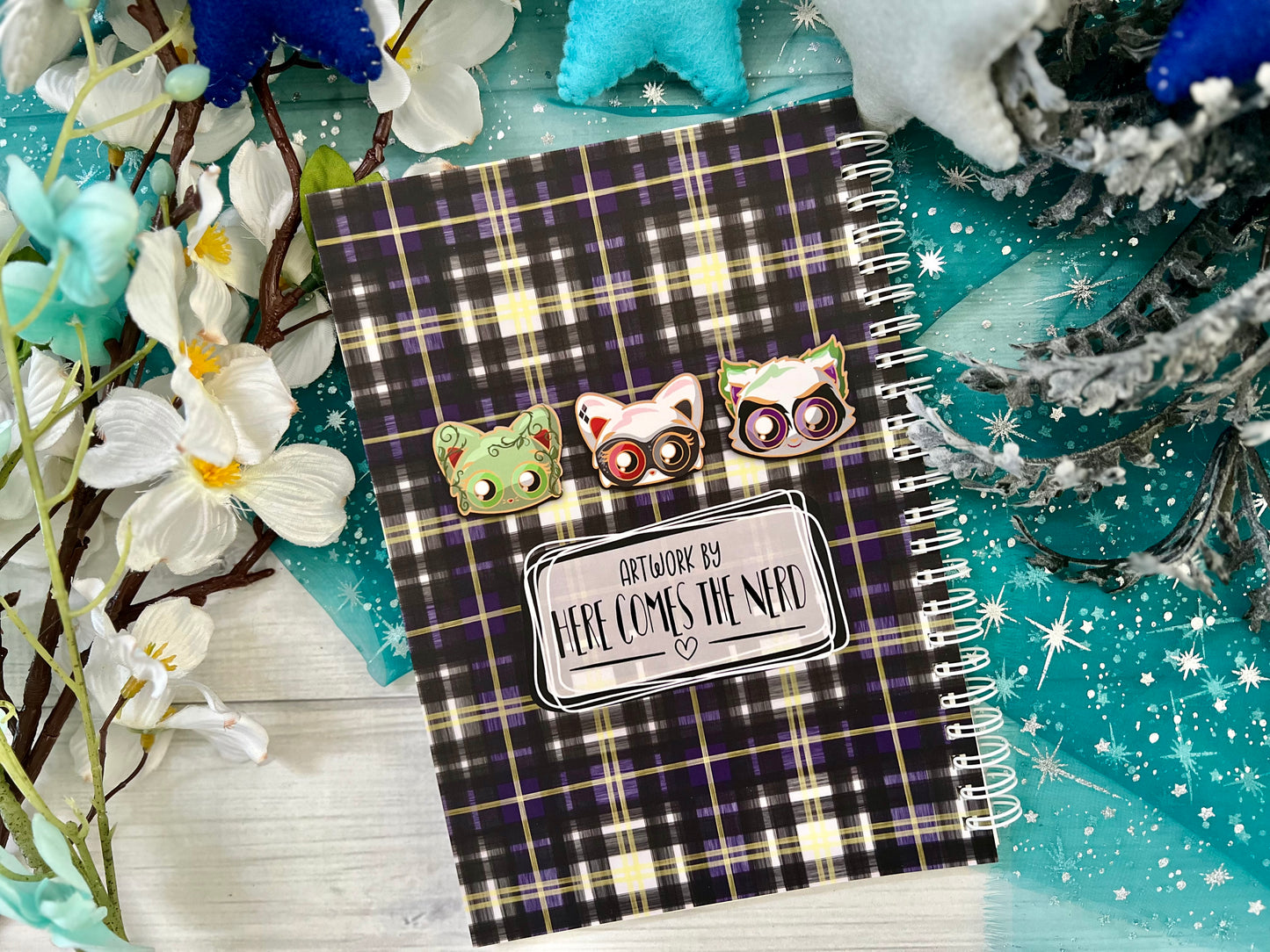 Bat City Villains ~ Cosplaying Kittens, Plaid Series - Reusable Sticker Book