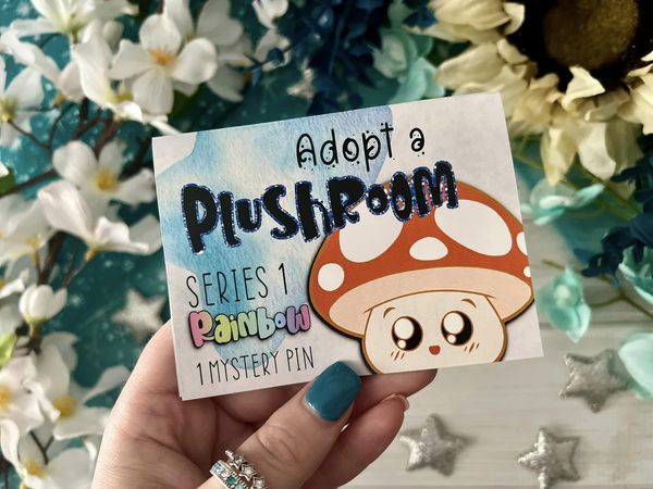 *Mystery Pin* Plushroom (Series 1: Rainbow) - Enamel Pin(s)