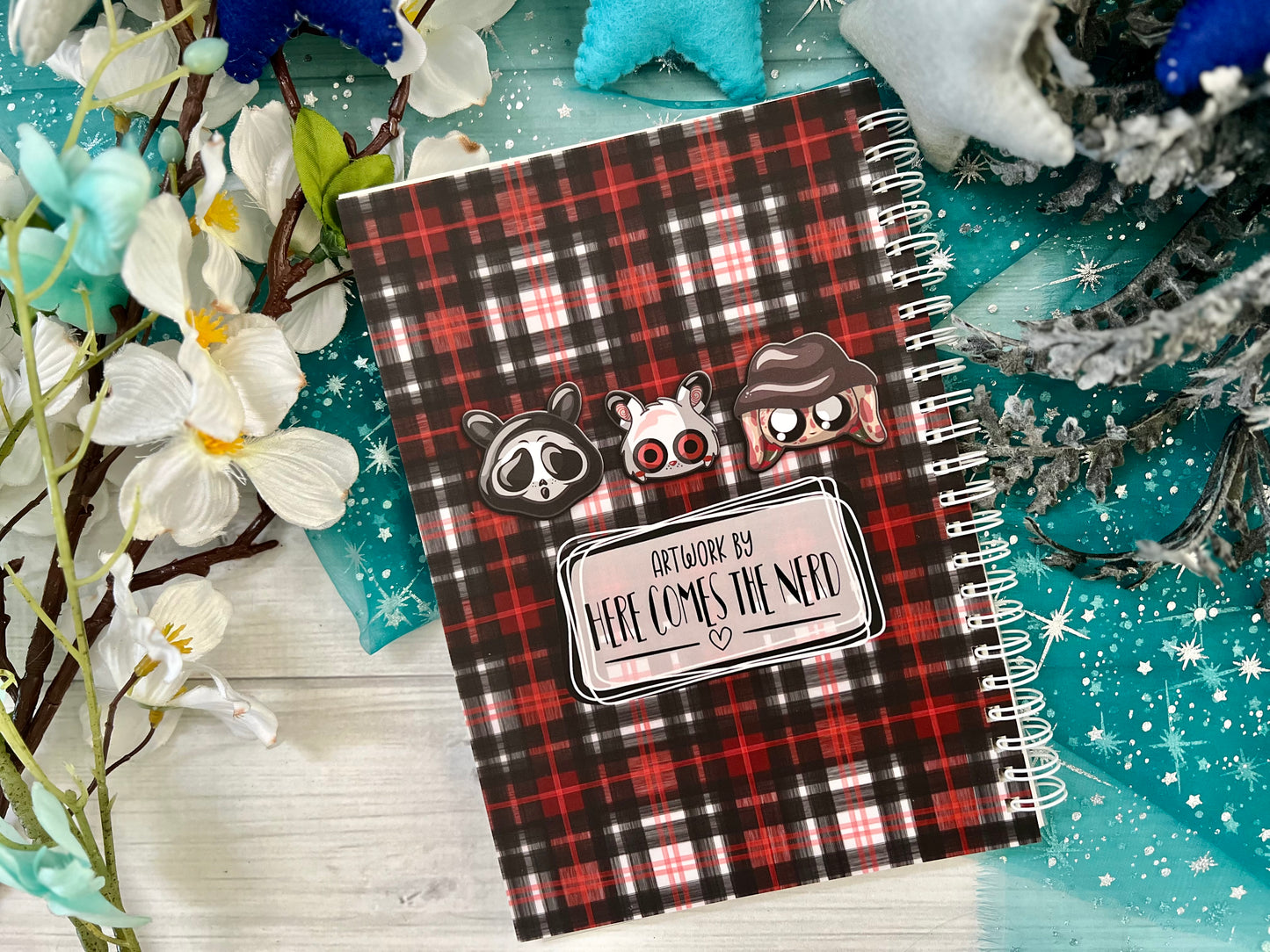 Spooky Buns, Plaid Series - Reusable Sticker Book