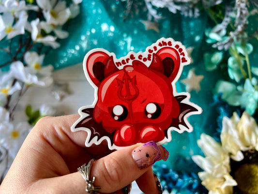 Demon Bun - Vinyl Sticker (FREEEEE Shipping!)