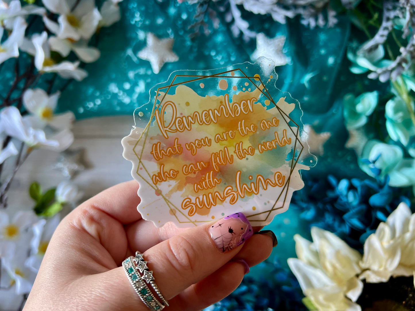 “Remember that You are the One...” Quote - Transparent Sticker (FREEEEE Shipping!)