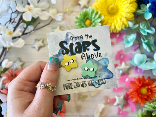 *VIP Exclusive* *Collectible* *MINI* Strela's Star Chonks (Luck) - 2 Enamel Pins