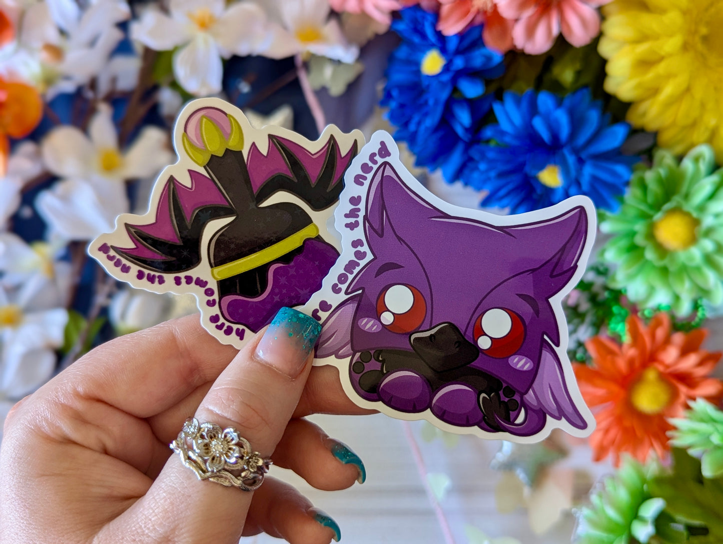 Draevan Ayrie Set, Pixel Pets - (2) Enamel Pins & (2) Sticker Set