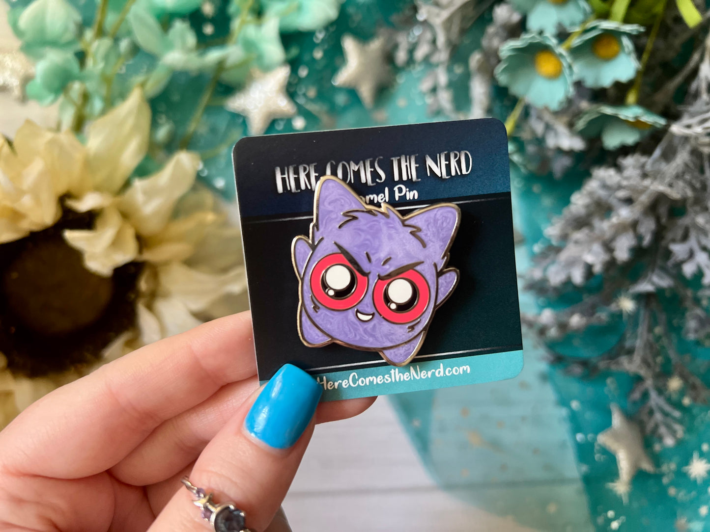 *Collectible* Pearlescent Ghost Jokester - Enamel Pin