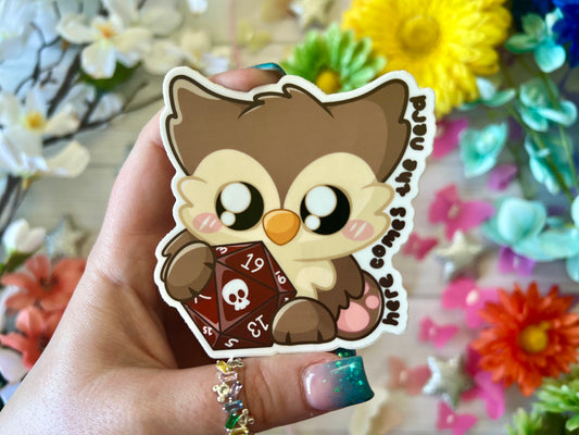 Fluffy Terror - Vinyl Sticker (FREEEEE Shipping!)