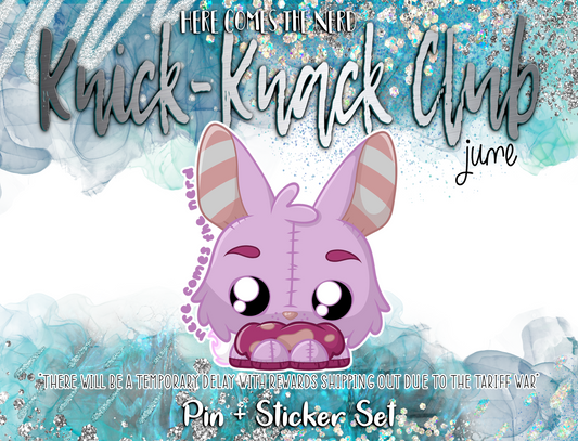 June Knick-Knack Club, Patreon Design - Plushie Sighbunny