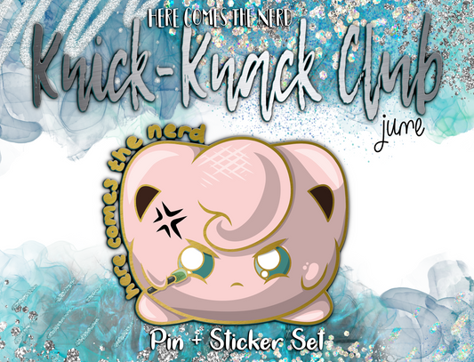 June Knick-Knack Club, Patreon Design - Singing Puffball