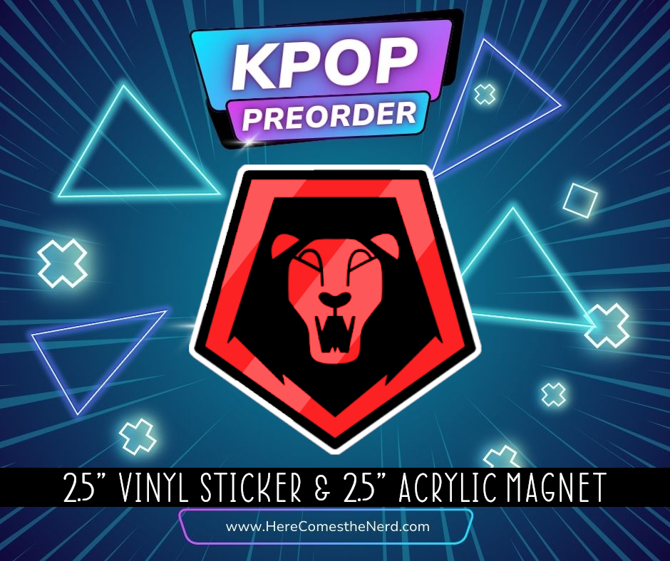 KPop Preorder, Group Logos - Acrylic Magnet & Vinyl Sticker Set