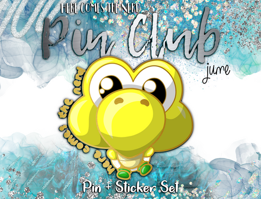 June Pin Club, Patreon Design - Joyful Murder Turtle