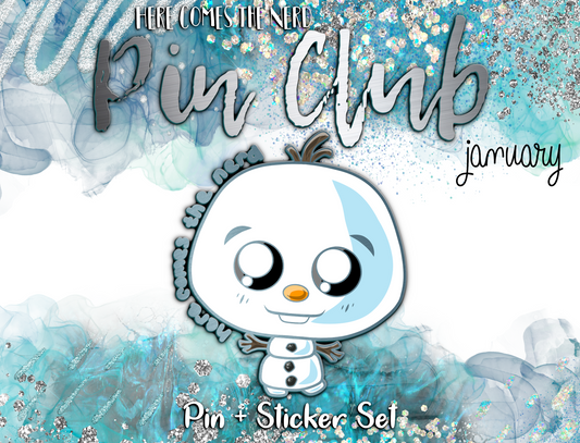 January Pin Club, Patreon Design - Warm Hug