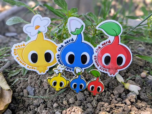 *MINI* Y33t Sprouts - (3) Enamel Pins & (3) Stickers Set