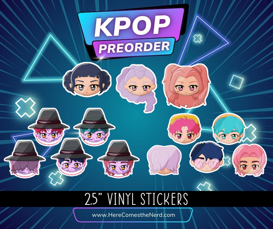 KPop Preorder - Vinyl Stickers