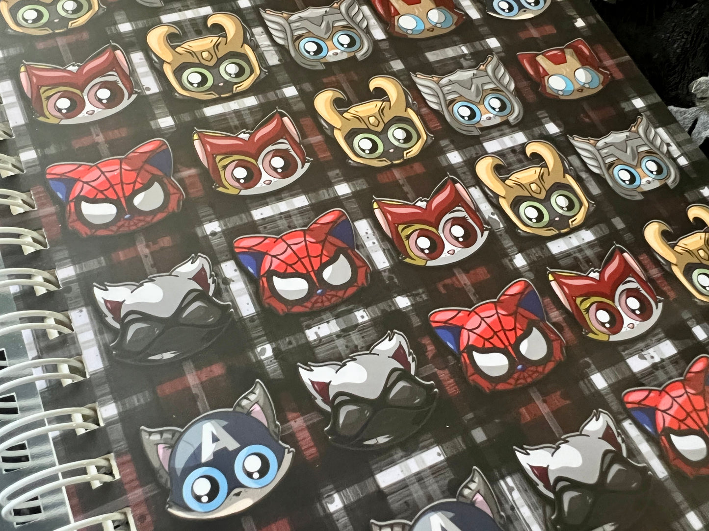 Cosplaying Kittens, Plaid Series - Reusable Sticker Book