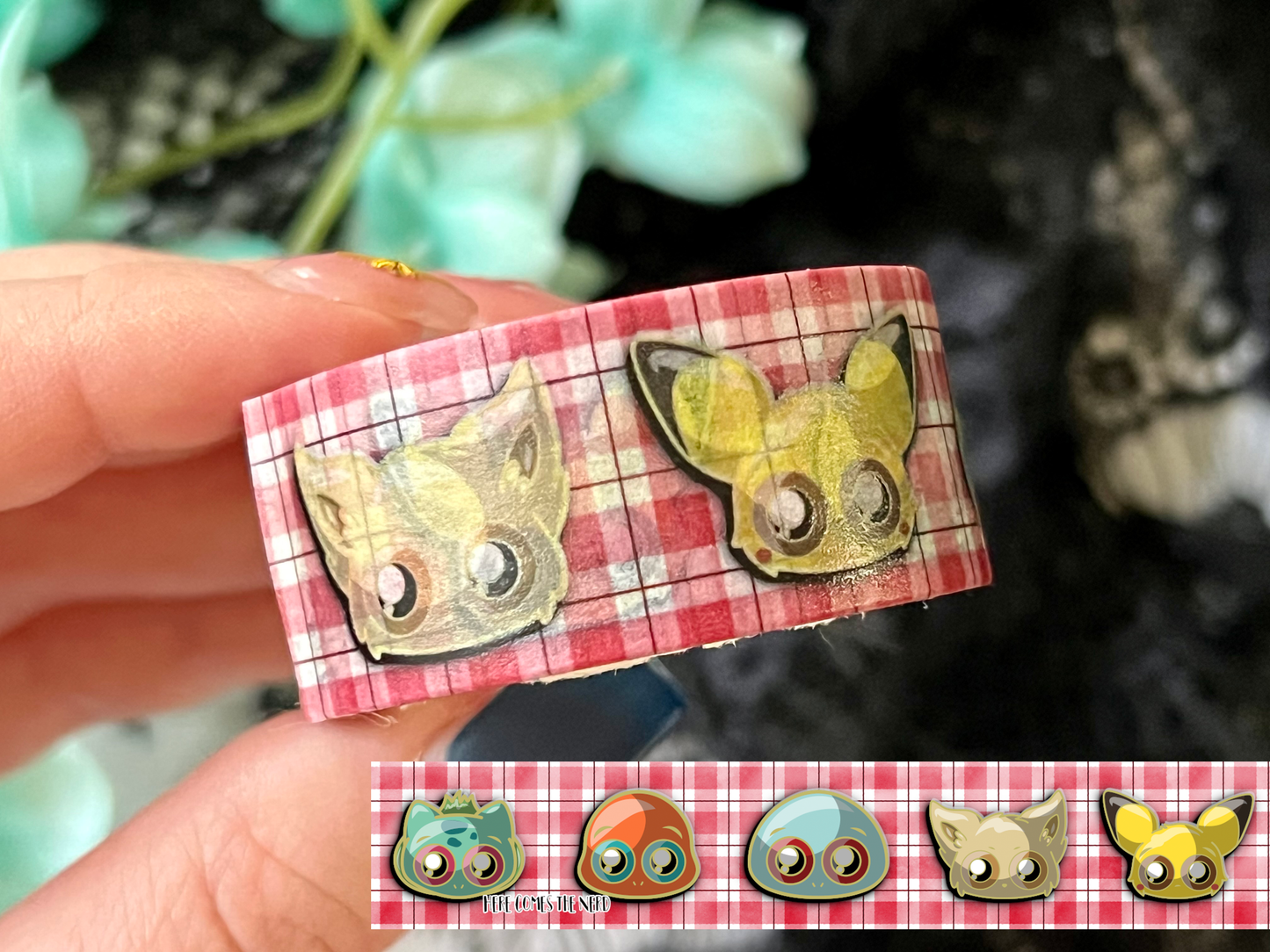 Pocket Monsters, Plaid Series - Washi Tape