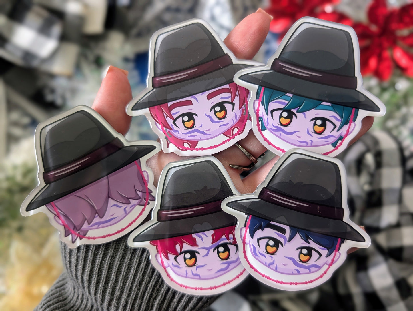 Demon Boy Band, Idol Version - (5) Acrylic Magnets