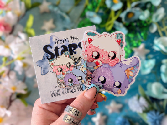 Memory Lane 2025: Mez & Senn, From the Stars Above* - Enamel Pin & Sticker Set