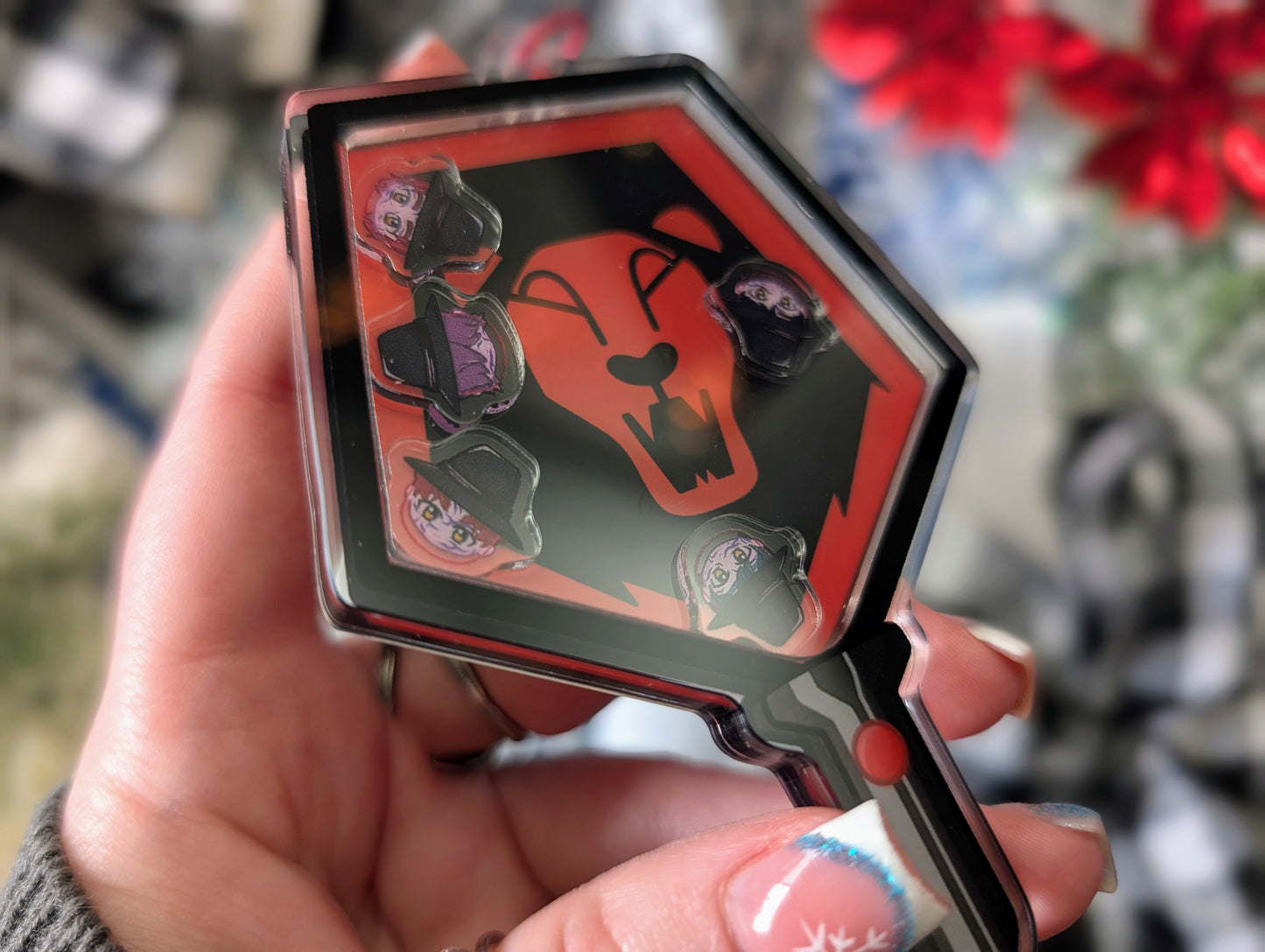 Demon Boy Band, Soda Pop & Idol Versions - Acrylic Shaker Keychain including 5 Charms