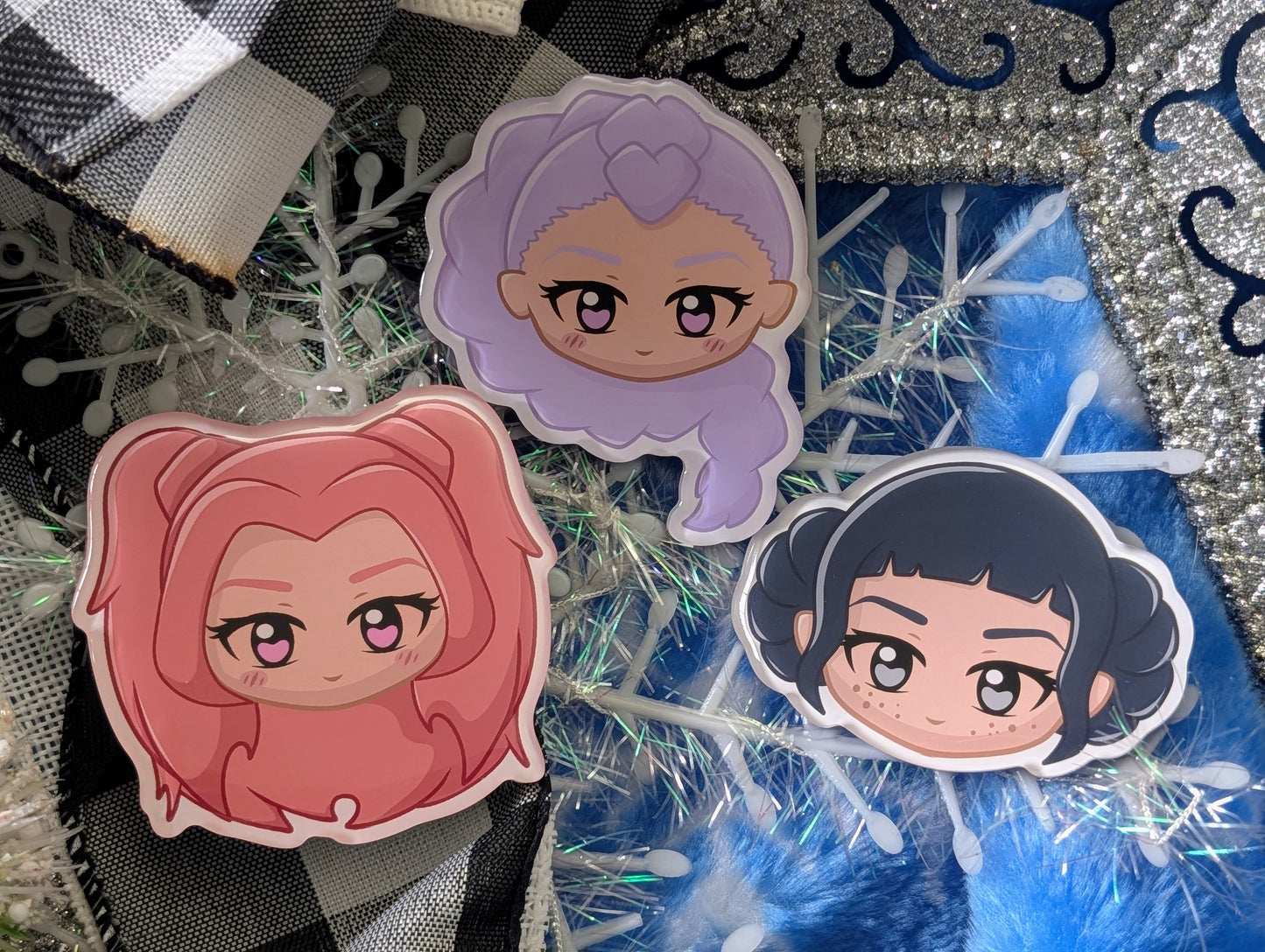 Singing Hunter Heroes - (3) Acrylic Magnets