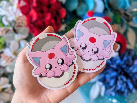 Catch 'em Day Floof - Acrylic Magnet & Sticker Set