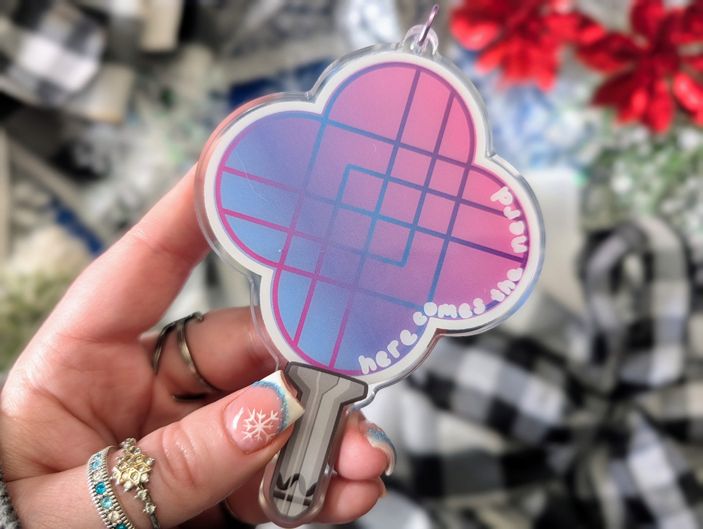 Singing Hunter Heroes - Acrylic Shaker Keychain including 5 Charms