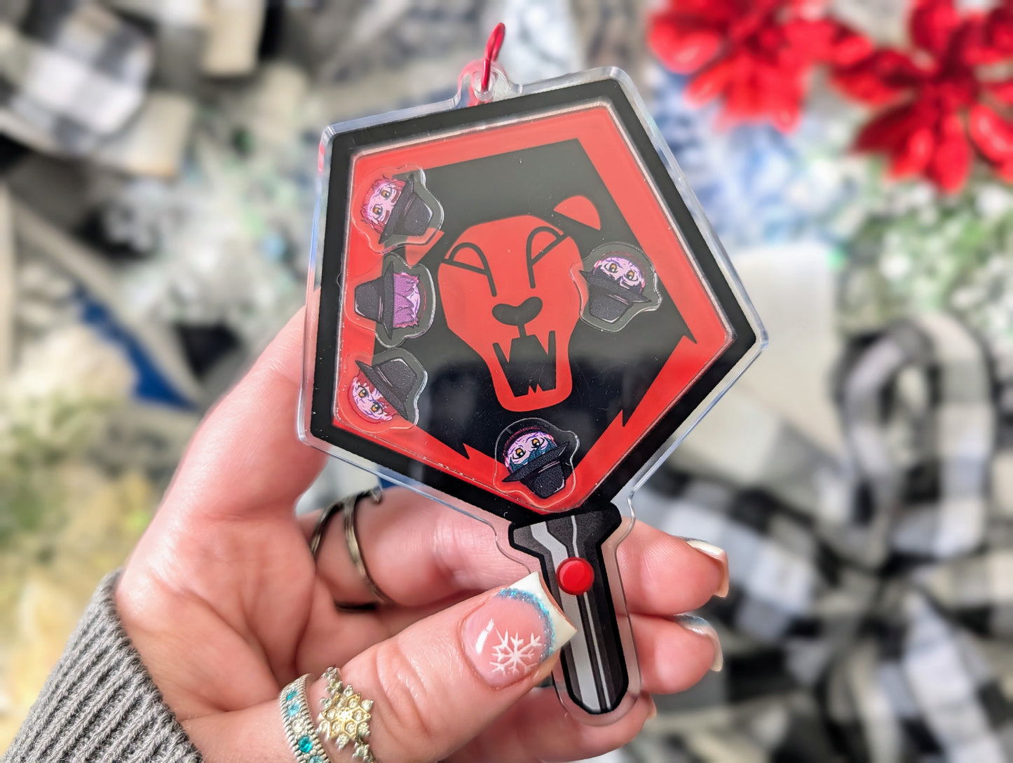 Demon Boy Band, Soda Pop & Idol Versions - Acrylic Shaker Keychain including 5 Charms