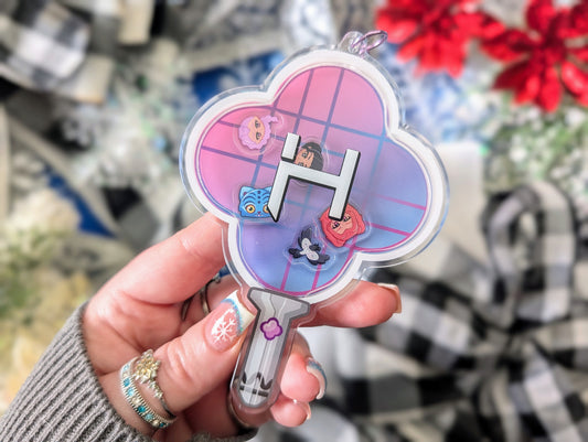 Singing Hunter Heroes - Acrylic Shaker Keychain including 5 Charms