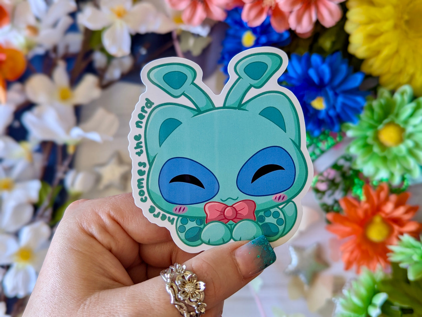 Purrisha (Blue/Disco/Halloween) - Vinyl Sticker (FREEEEE Shipping!)