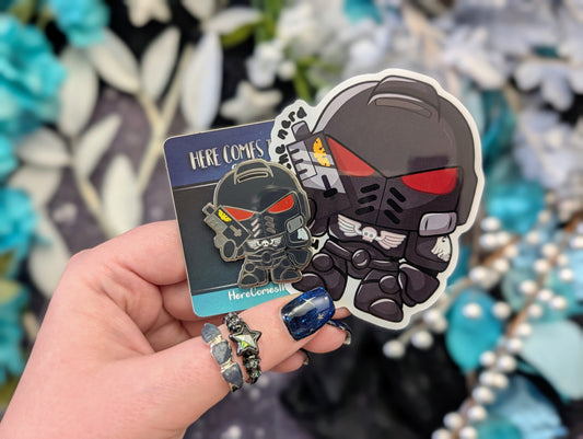 Emprah's Angels, Sneaky Beakies - Enamel Pin & Sticker Set