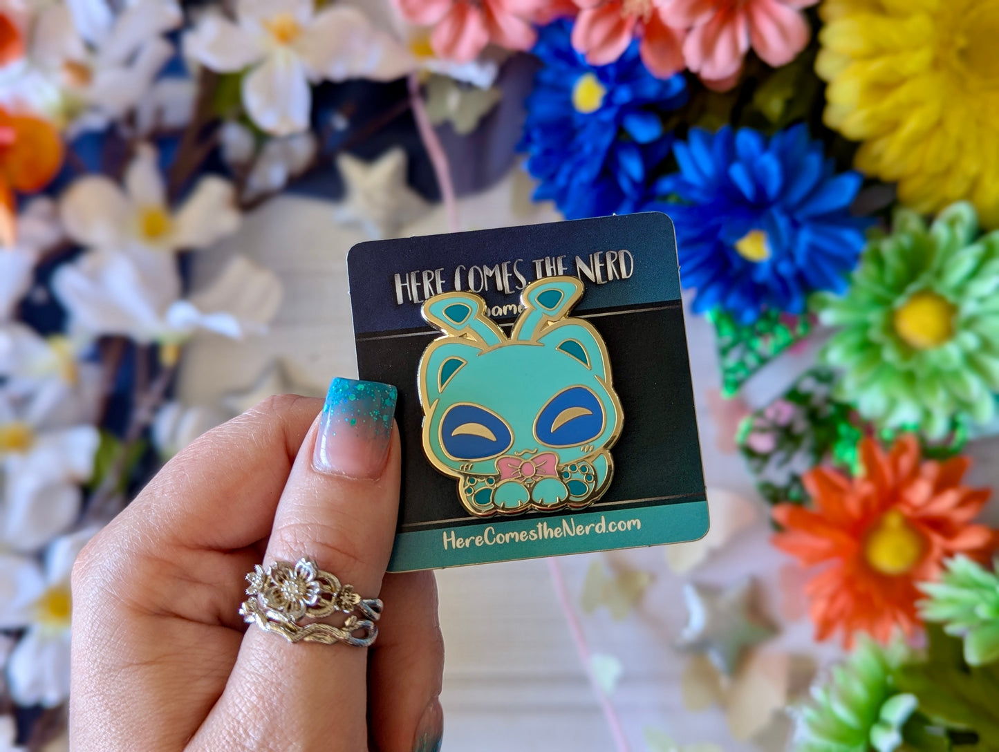 Purrisha (Blue/Disco/Halloween) - Enamel Pin