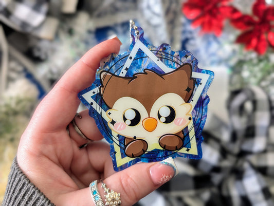 Fluffy Terror - Pearlescent PVC Ornament