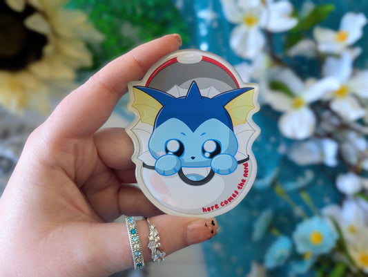 Catch 'em Water Floof - Acrylic Magnet