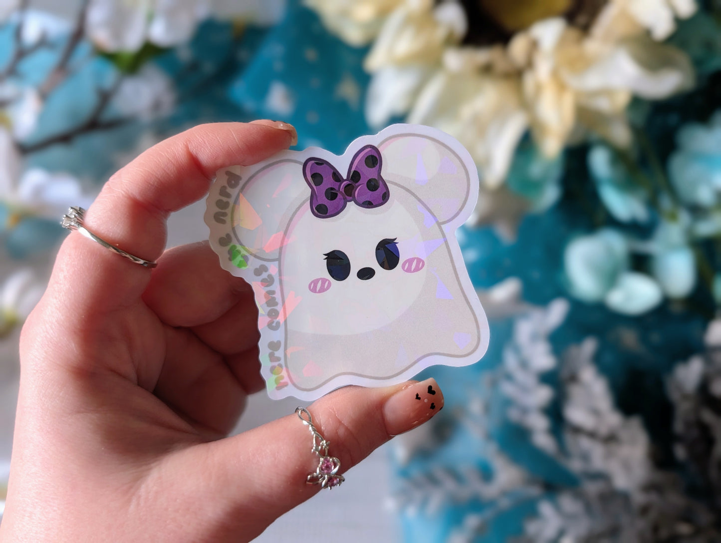 Mrs. Mouse Ghostie - Vinyl Sticker (FREEEEE Shipping!)