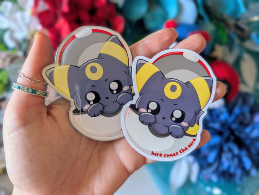 Catch 'em Night Floof - Acrylic Magnet & Sticker Set